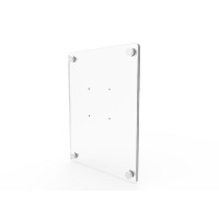 FixtureDisplays® Clear Acrylic Plexiglass Lucite Wall Mounted Sign Holder 10772-3 8511